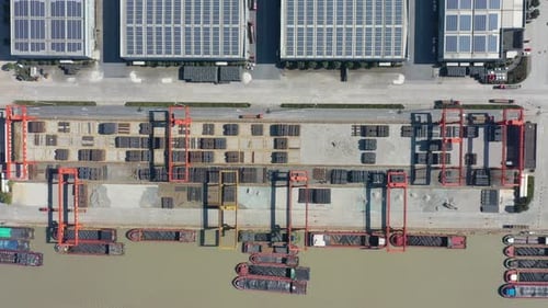 Container Freight Terminal with solar power station