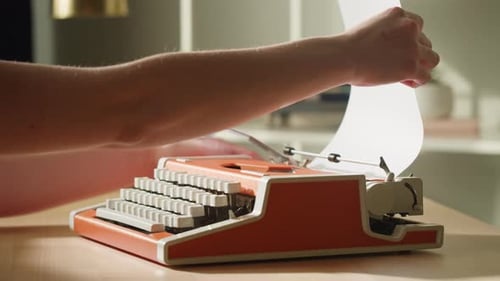Old Typewriter Closeup