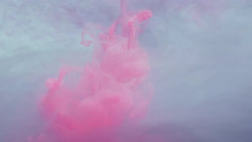 Colorful Ink Plumes Swirling in a Dreamy Liquid