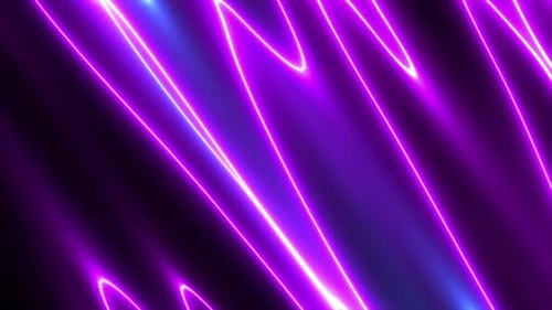 Abstract Wavy Colorful Neon Lighting Background 4K