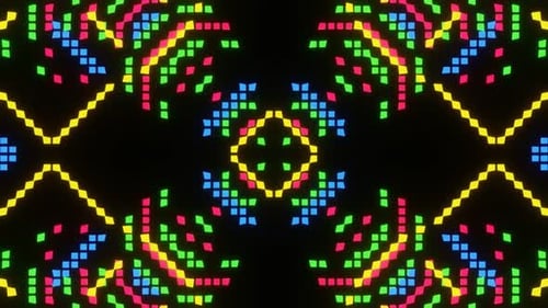 Vj Loop Animation Of Pixel Mosaic Ver27 02