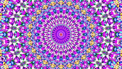 Bright abstract light governing full color, kaleidoscope,purple background