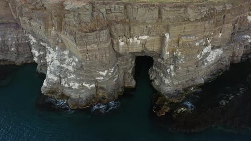 Sea Coast with Beautiful High Cliffs