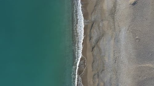 Coast Wave Shore Coastline Aerial