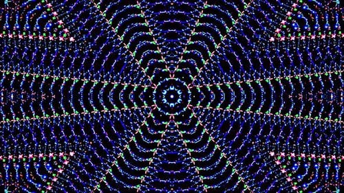 Abstract Geometric Kaleidoscope Light Pattern Background