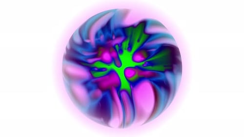 Abstrakte bunte lebendige bunte Farbe Blast Sphäre