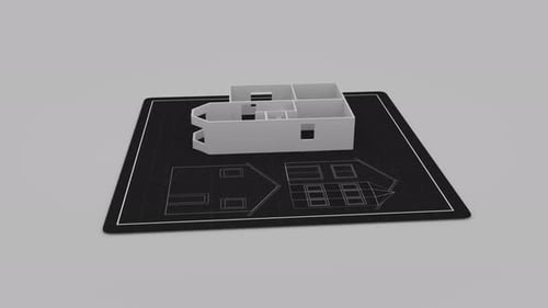 House Home Build Plan Sketch Draft Layout