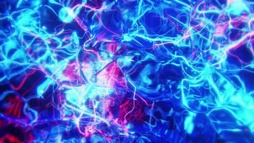 Intelligent Brain Neural Data Network Blue