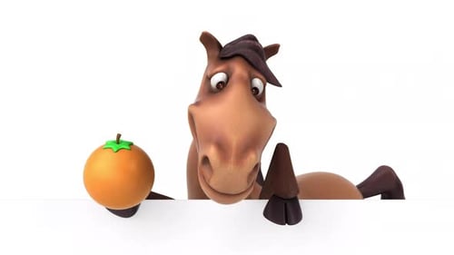 Caballo divertido - Animación 3D