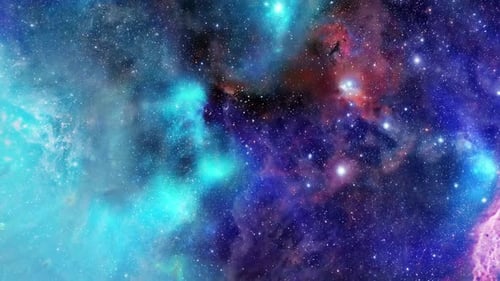 Animated Cosmic Nebula Starfield Background Loop