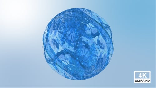 Fluid Water Sphere Logo Reveal Animation