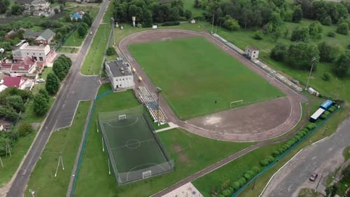 Football soccer field