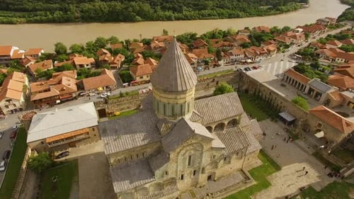 Beautiful Medieval Church in Downtown Georgia, Unesco World Heritage Site