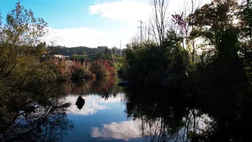 Fluss im Herbst