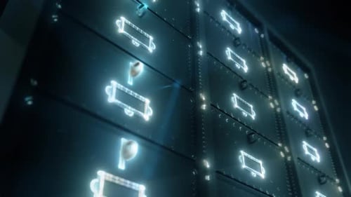 Digital Data Secure And Data Security Storage Concept Hd