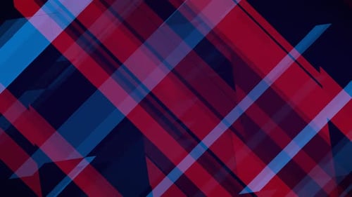 Dynamic Red and Blue Geometric Abstract Motion Background