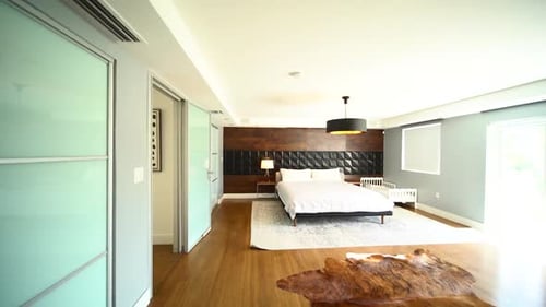 Modern Master Bedroom Interior with Minimalist Design