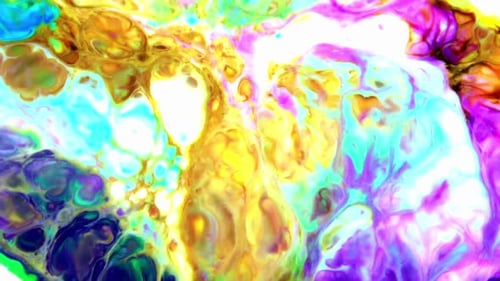 Color Explosion Abstract Art Painting