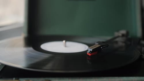 Vinyl Record Closeup