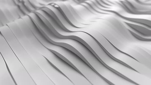 Abstract White Wave Lines Motion Background