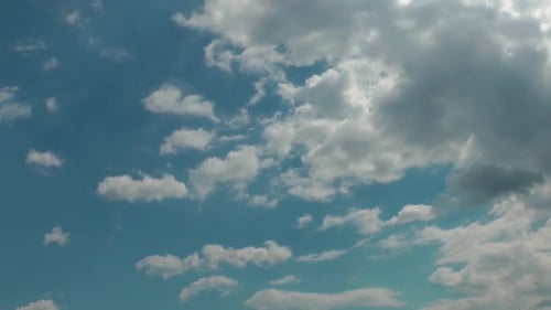 Softly Grey Clouds And Blue Sunny Sky