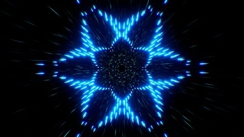 Flying Through Star Light Tunnel Loop 4K