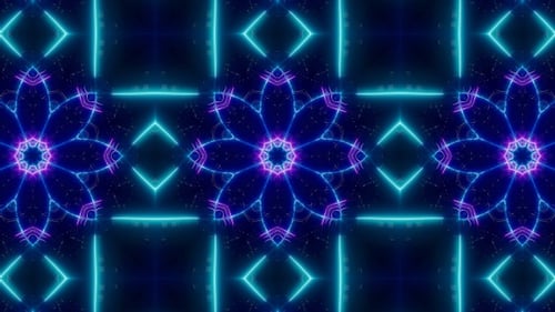 Laser Beam Neon Light Vj Kaleidoscope Loop 4K 02