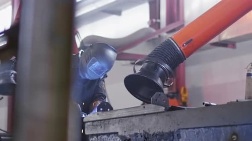 Factory Worker Welding