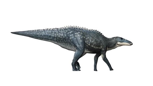 Gehender Buckeldinosaurier