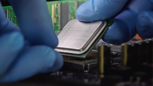 The Process of Installing a Processor on a Computer Motherboard