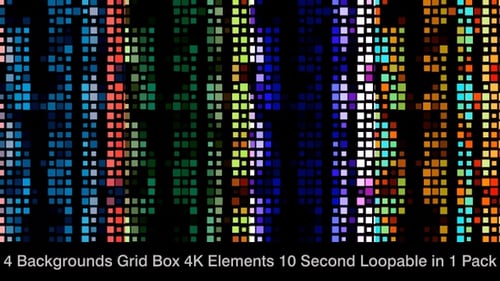 Flickering Digital Geometric Data Background Loop