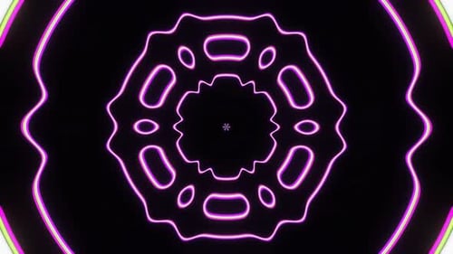 Festive Kaleidoscope of Shimmers on a Black Background