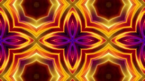 Multi Color Kaleidoscope Loop 4K 10