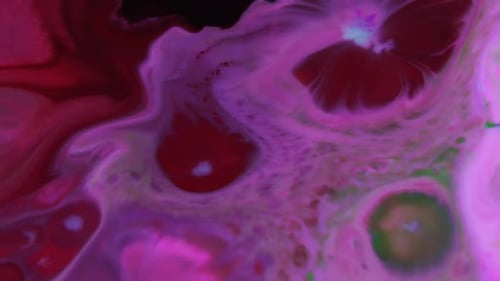 Abstract Fluid Motion of Pink and Crimson