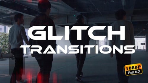 Dynamic Glitch Digital Error Video Transitions Pack