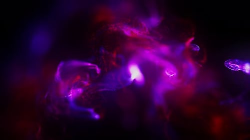 Abstract Luminous Energy Particles Flowing Motion Background