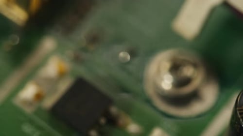 Microchip Closeup Computer Processor Motherboard