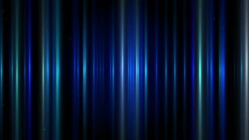 Abstract Blue Glowing Vertical Light Streaks Loop Background