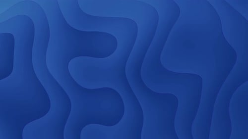 Abstract Blue Liquid Waves Morphing Seamless Loop Background