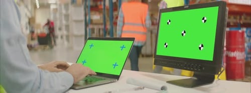 Using a Computer in Warehouse