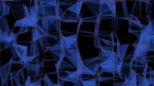 Abstract Blue Digital Plexus Network Loop Background