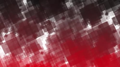 Dynamic Red and Black Abstract Squares Motion Background