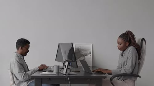 IT Programmers Working in Office