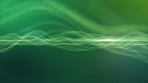 Abstract background particles form lines