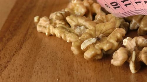 Walnut And Measurement Macro View 3