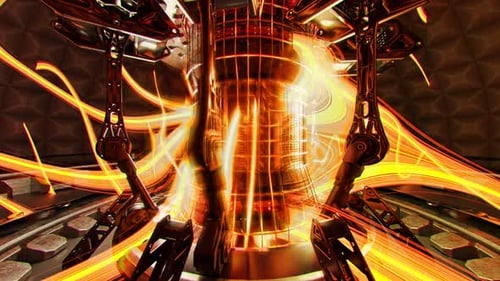 Futuristic Core Reactor with Abstract Energy Flow