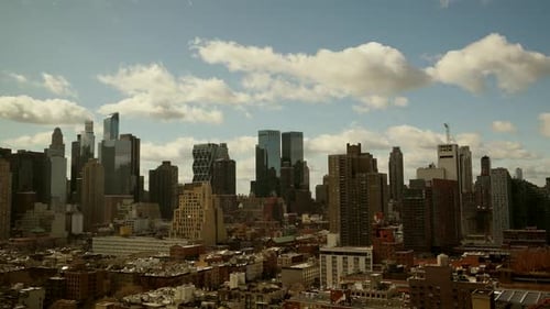 New York City High Rise Skyscrapers Cityscape View