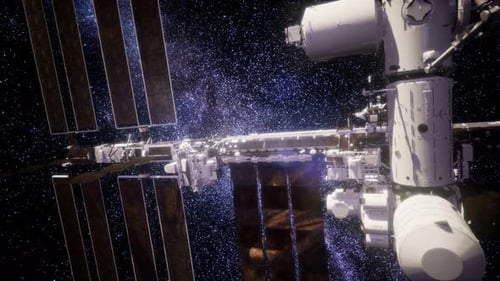 International Space Station in Outer Space