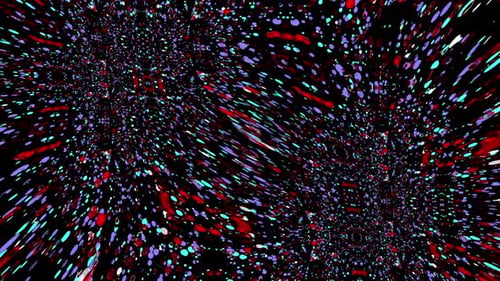 Abstract bagground with Different colour lots particle motion