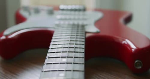 Guitarra eléctrica de cerca